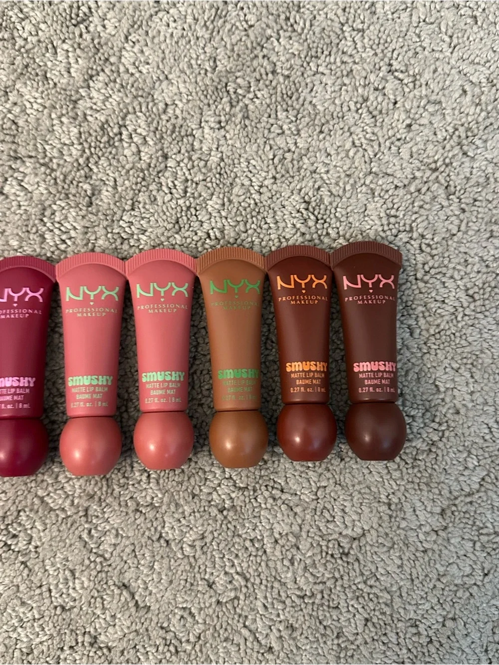 BRAND NEW NYX Professional Makeup Smushy Matte Lip Balm 17-Piece Lot